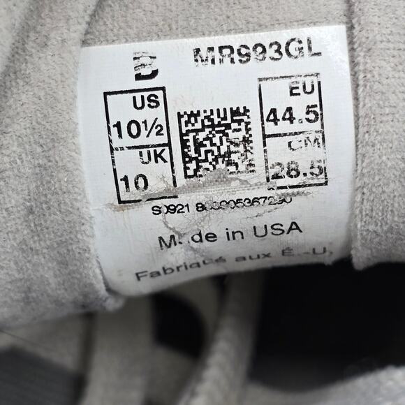 New Balance 993 Shoes Mens 10.5 B Gray Suede Leather Running Sneakers NO INSOLES